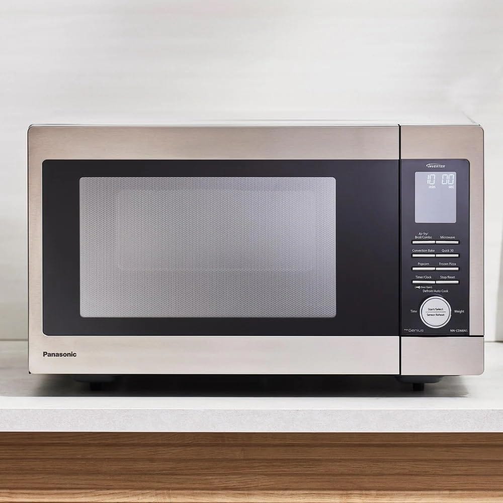 Panasonic HomeMADE 1.3 Cubic Ft. Countertop Microwave, 1200W MultiOven - Certified Refurbished
