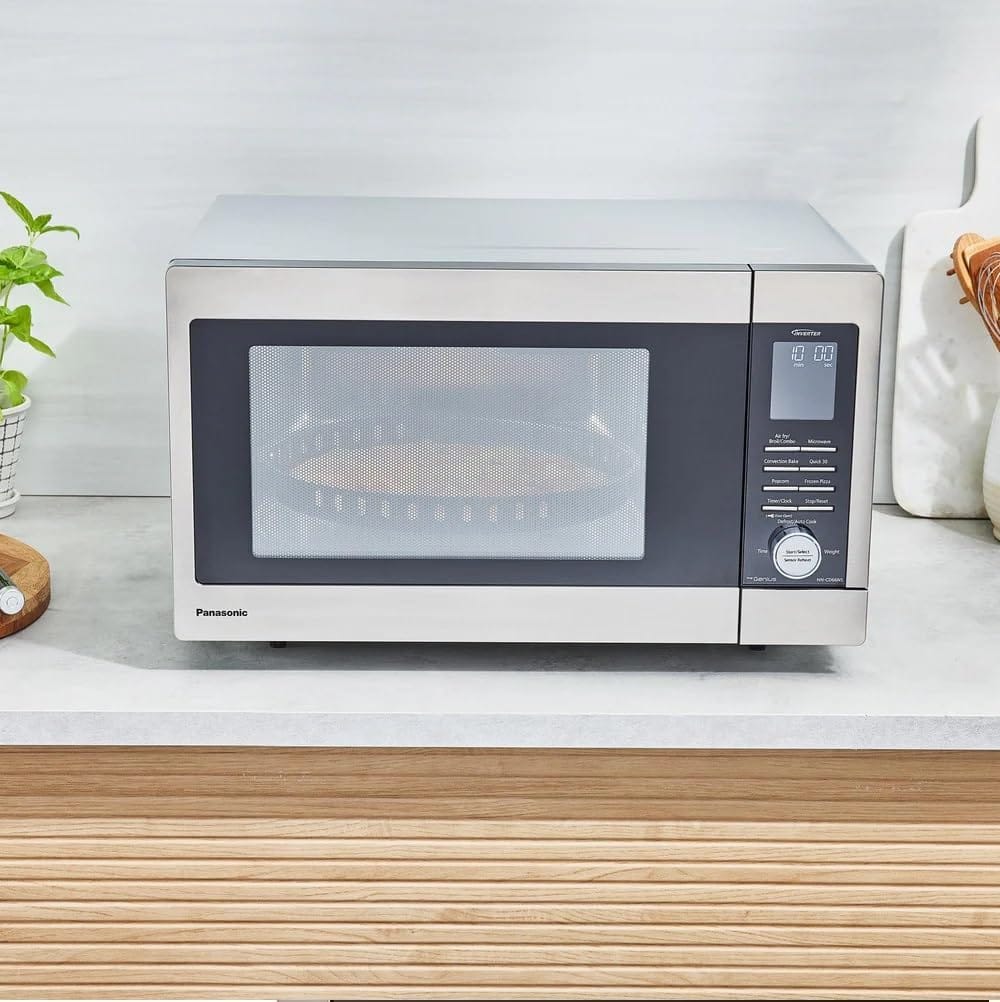 Panasonic HomeMADE 1.3 Cubic Ft. Countertop Microwave, 1200W MultiOven - Certified Refurbished