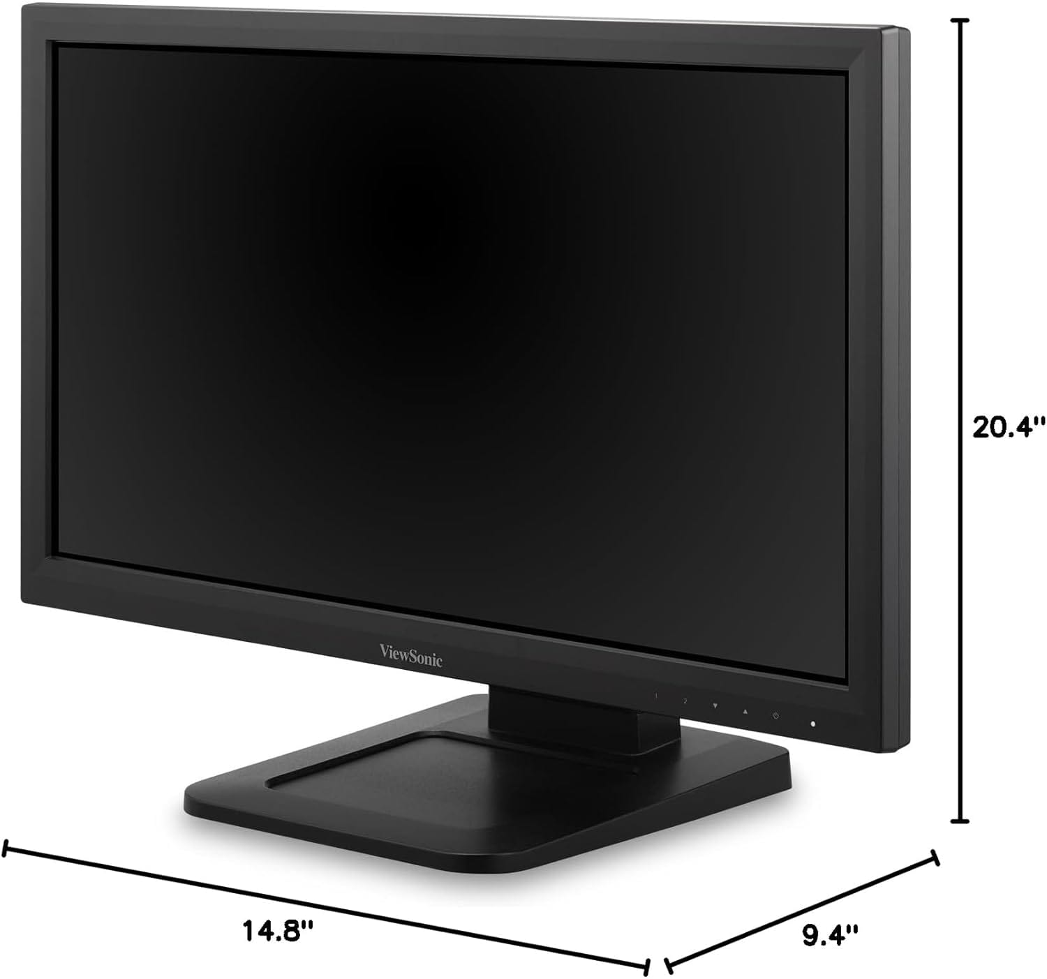 ViewSonic 22" 1080p Single Point Resistive Touch Screen Monitor, 75 Hz, Black - Certified Refurbished