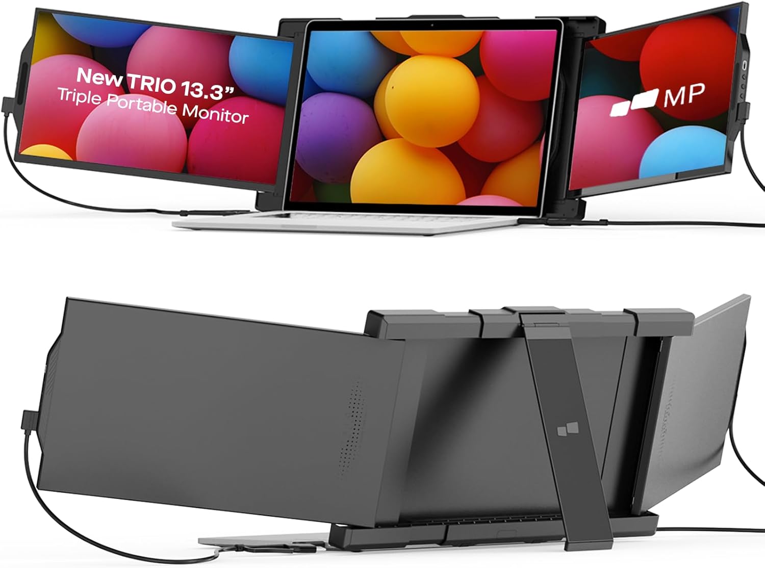 Mobile Pixels 13.3" Trio Portable Monitor, Triple Monitor - Certified Refurbished