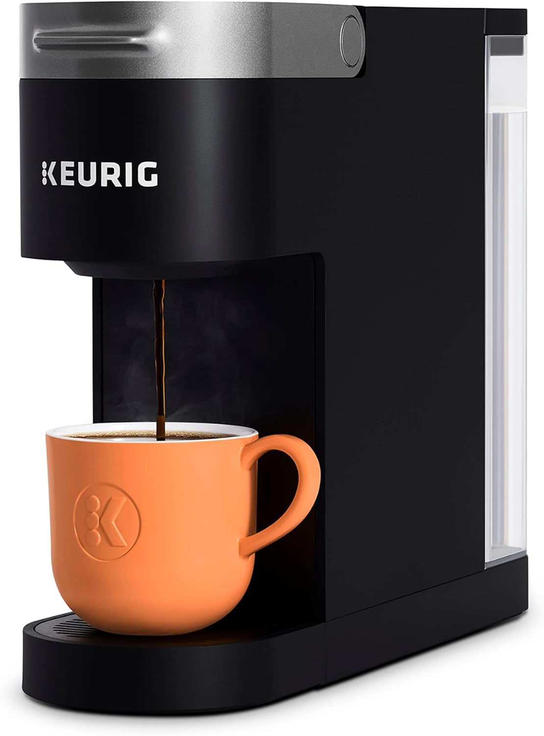 Keurig K-Slim Single Serve K-Cup Pod Coffee Maker, MultiStream Tech, 3 Brew Sizes, 46oz Removable Reservoir, Black - Certified Refurbished