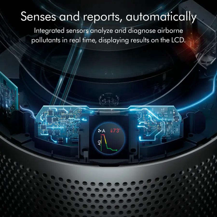 Dyson Air Purifier Hot+Cool HP07 Air Purifier, Heater and Fan, White/Silver