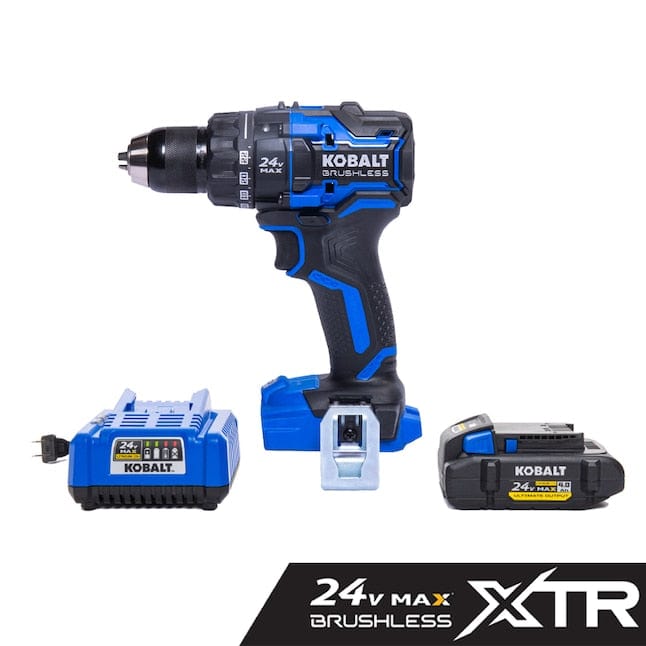 Kobalt XTR 24-volt 1/2-in Keyless Brushless Cordless Drill, 1 Battery, Charger and Hard Case included