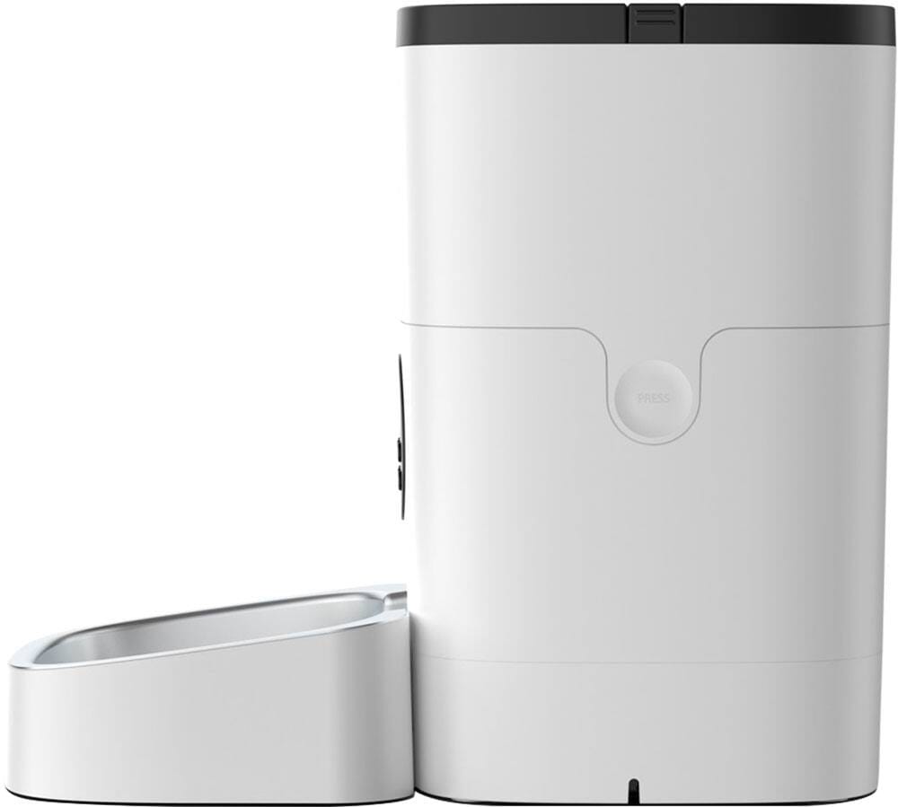 Petlibro Stainless Steel 4L Automatic Dog and Cat Feeder with Voice Recorder, White - Certified Refurbished