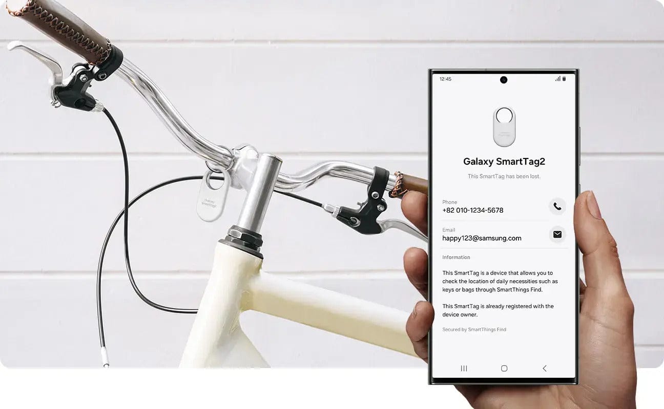 Samsung Galaxy SmartTag2 LATM, Bluetooth Tracker, 1 Pack, White