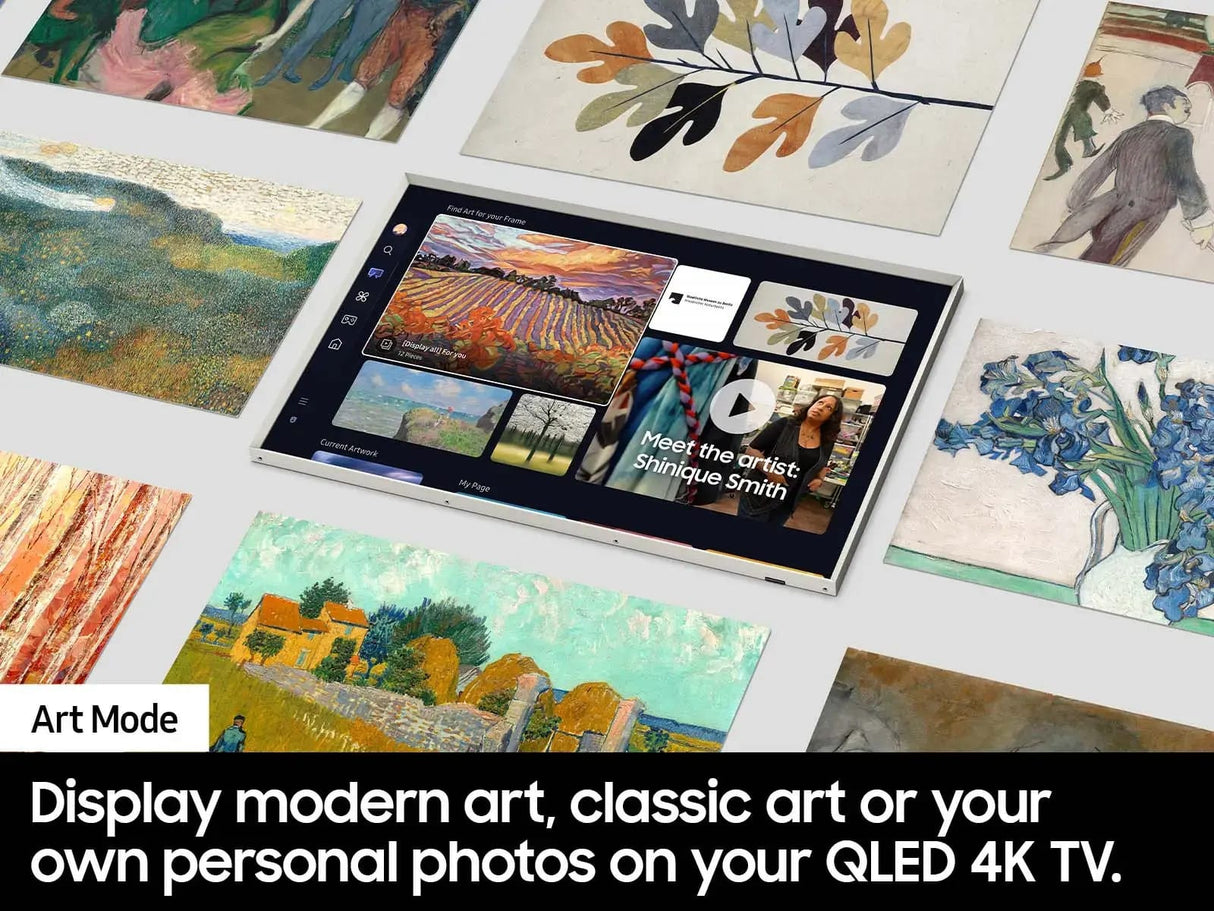 Samsung 43" The Frame LS03D Series 4K QLED Smart TV, Digital Frame, Art Mode, Anti Reflection, with Wall Mount - Open Box
