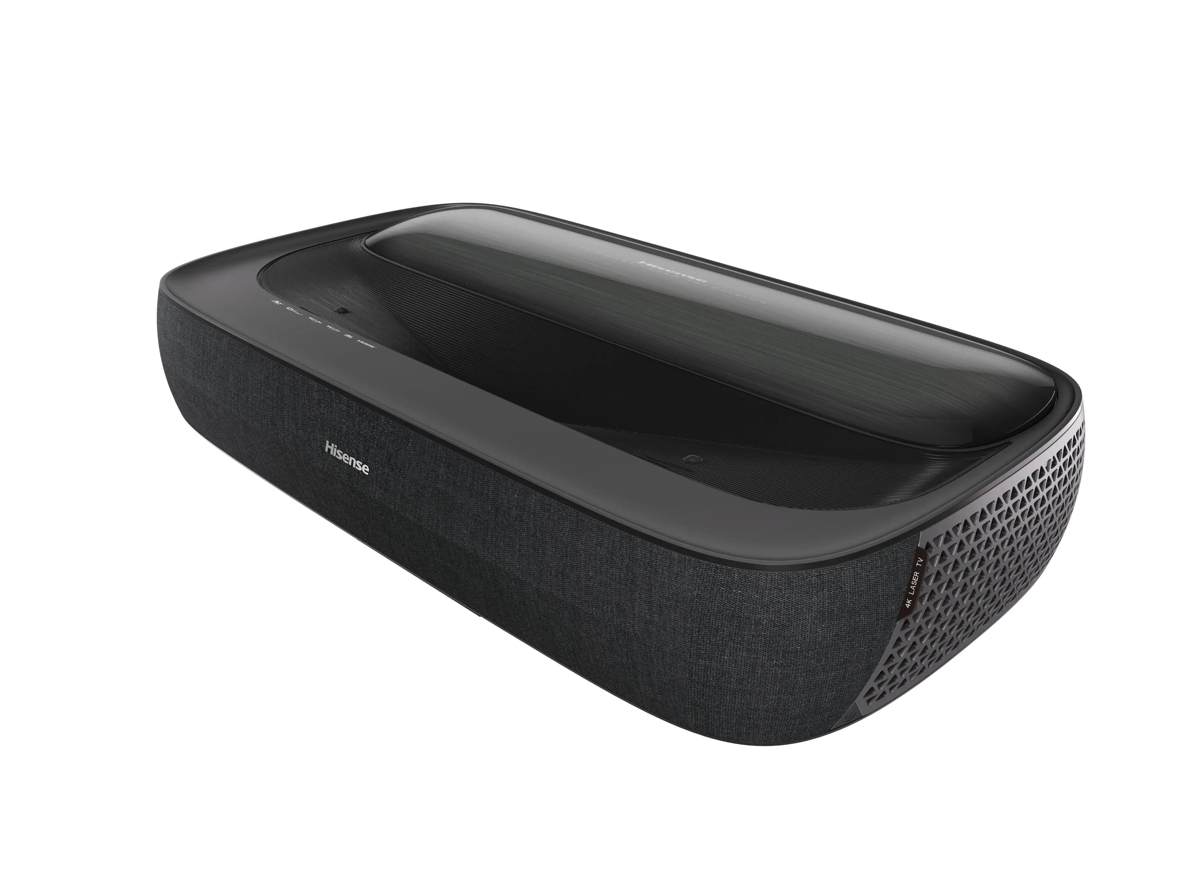 Hisense L9H Series 4K TriChroma Projector, 120" Fixed, 3000 ANSI Lumens, Dolby Vision & Atmos, Black - Certified Refurbished