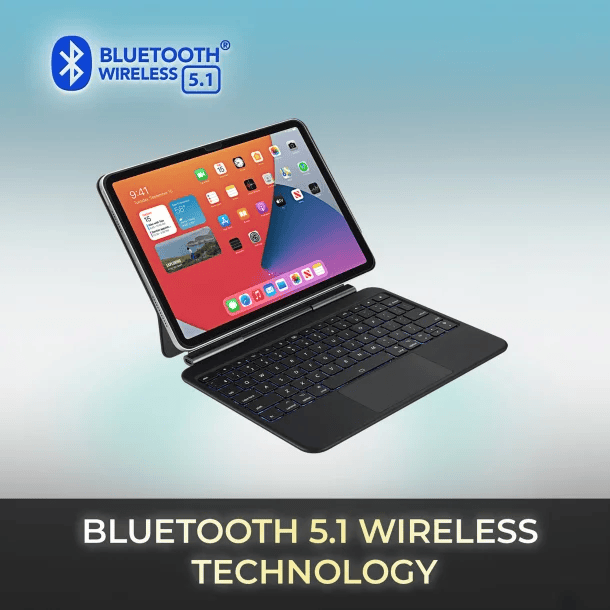 Adesso EasyTouch Folio 7010 Bluetooth Keyboard for iPad Pro 11 In. and iPad Air 10.9 In.