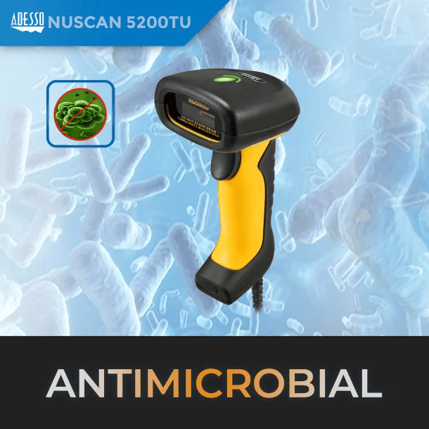 Adesso NuScan 5200T USB 2D Waterproof Industrial Handheld Barcode Scanner