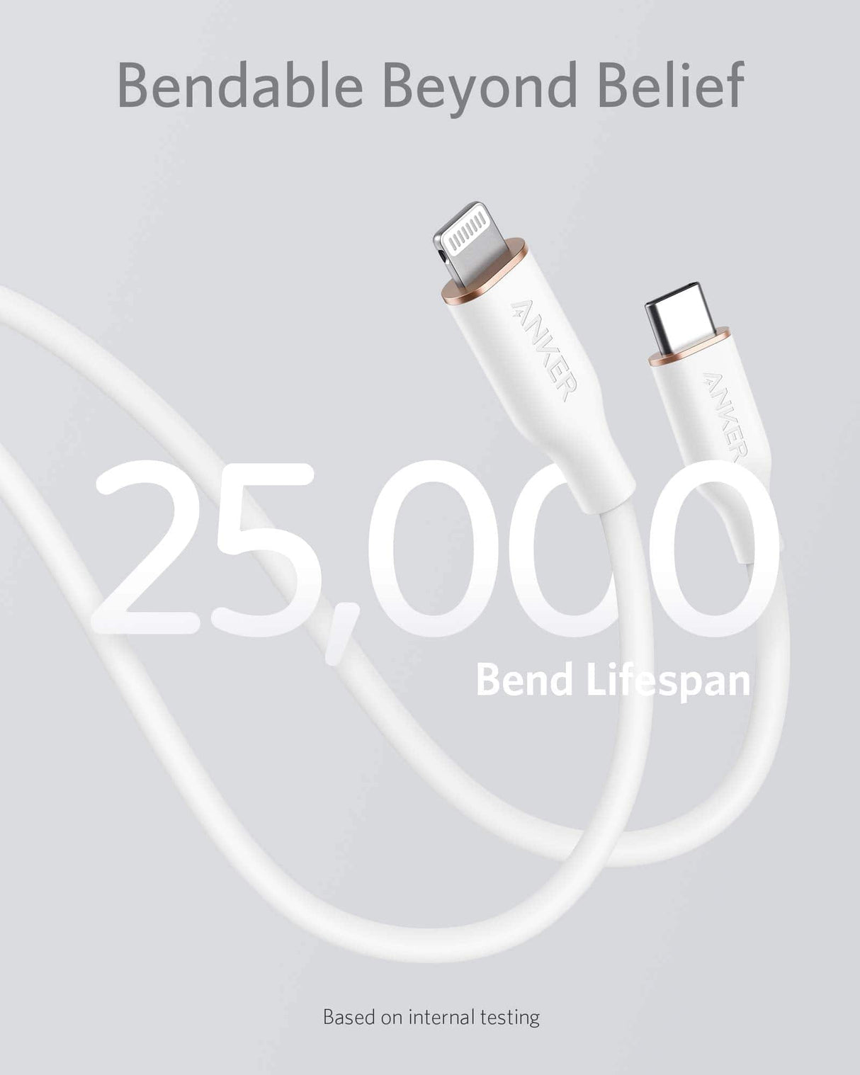 Anker <b>641</b> USB-C to Lightning Cable (Flow, Silicone)