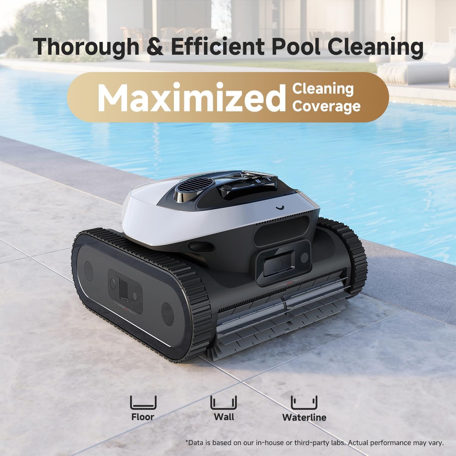 Dreame Z1 Pro Cordless Robotic Pool Cleaner, LiFi Remote Control, 8000 GPH Suction, Waterline Cleaning, Auto-Retrieval, Above and In-Ground Pools