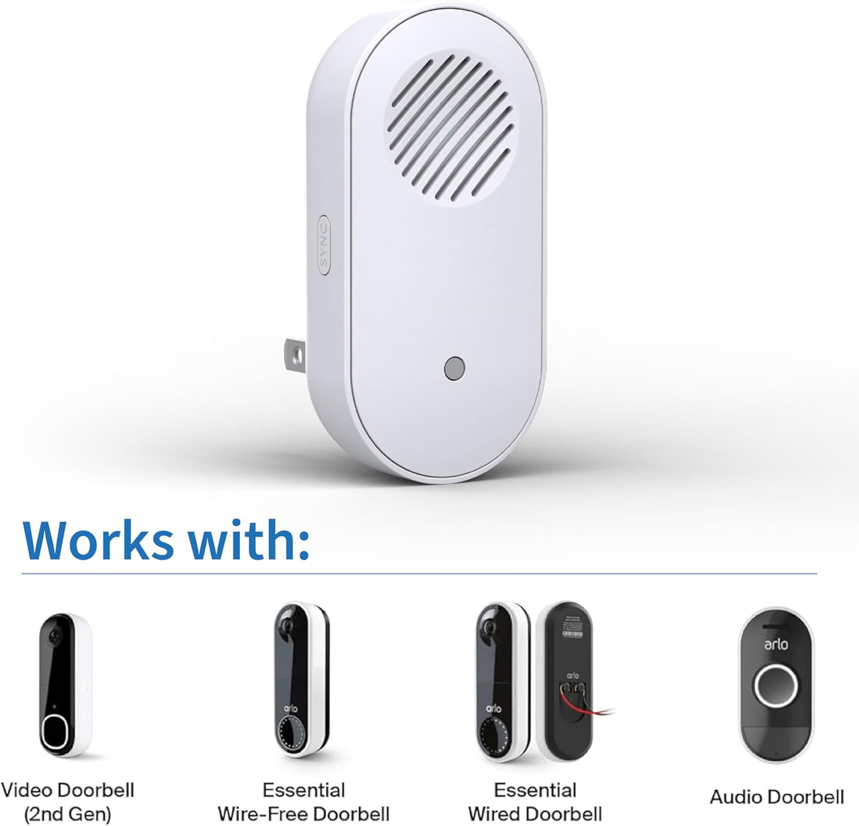 Arlo AC2001 Chime 2 Wireless Doorbell - Certified refurbished