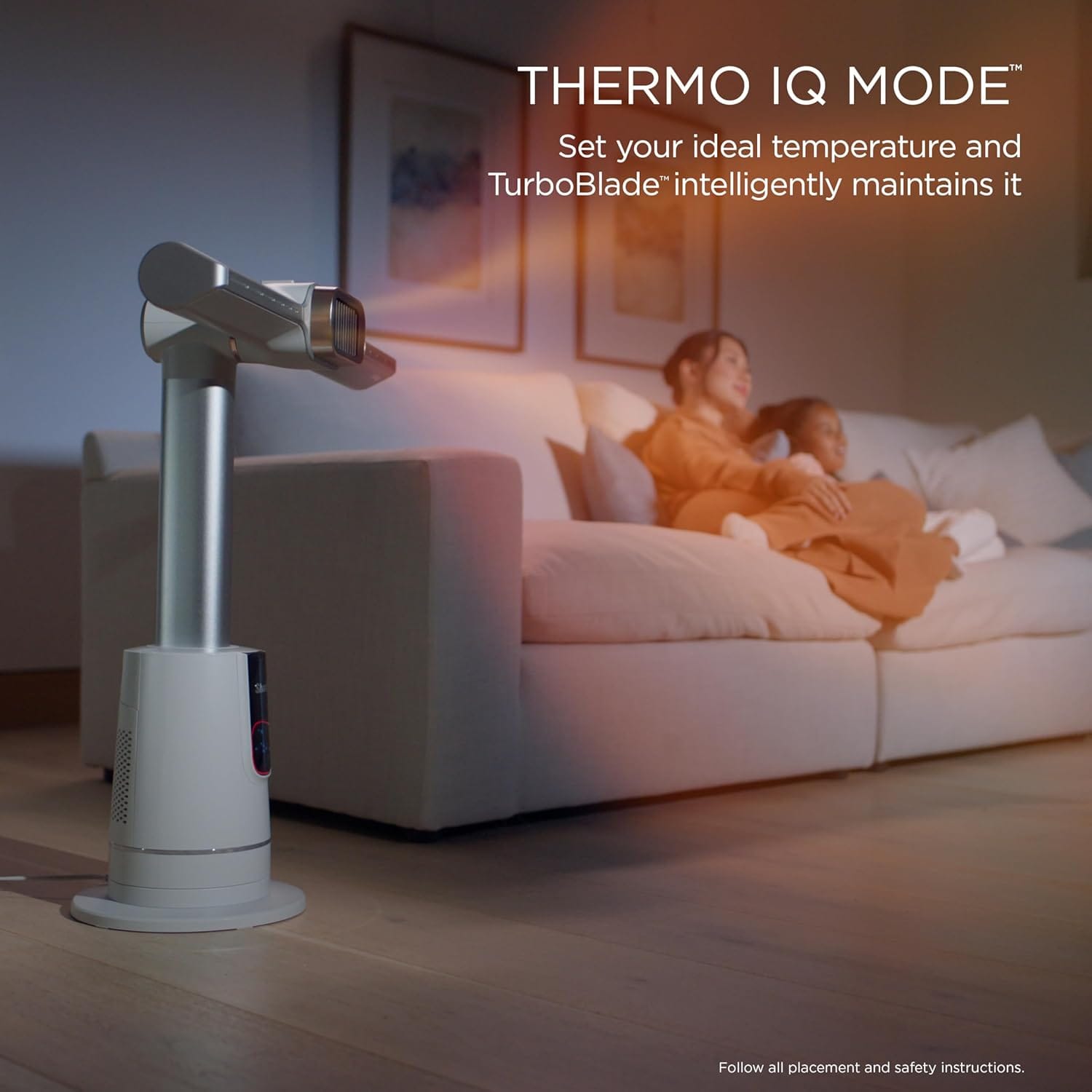 Shark TurboBlade Cool + Heat 2-in-1 Bladeless Tower Fan & Space Heater Year-Round Indoor Use, White - Certified Refurbished