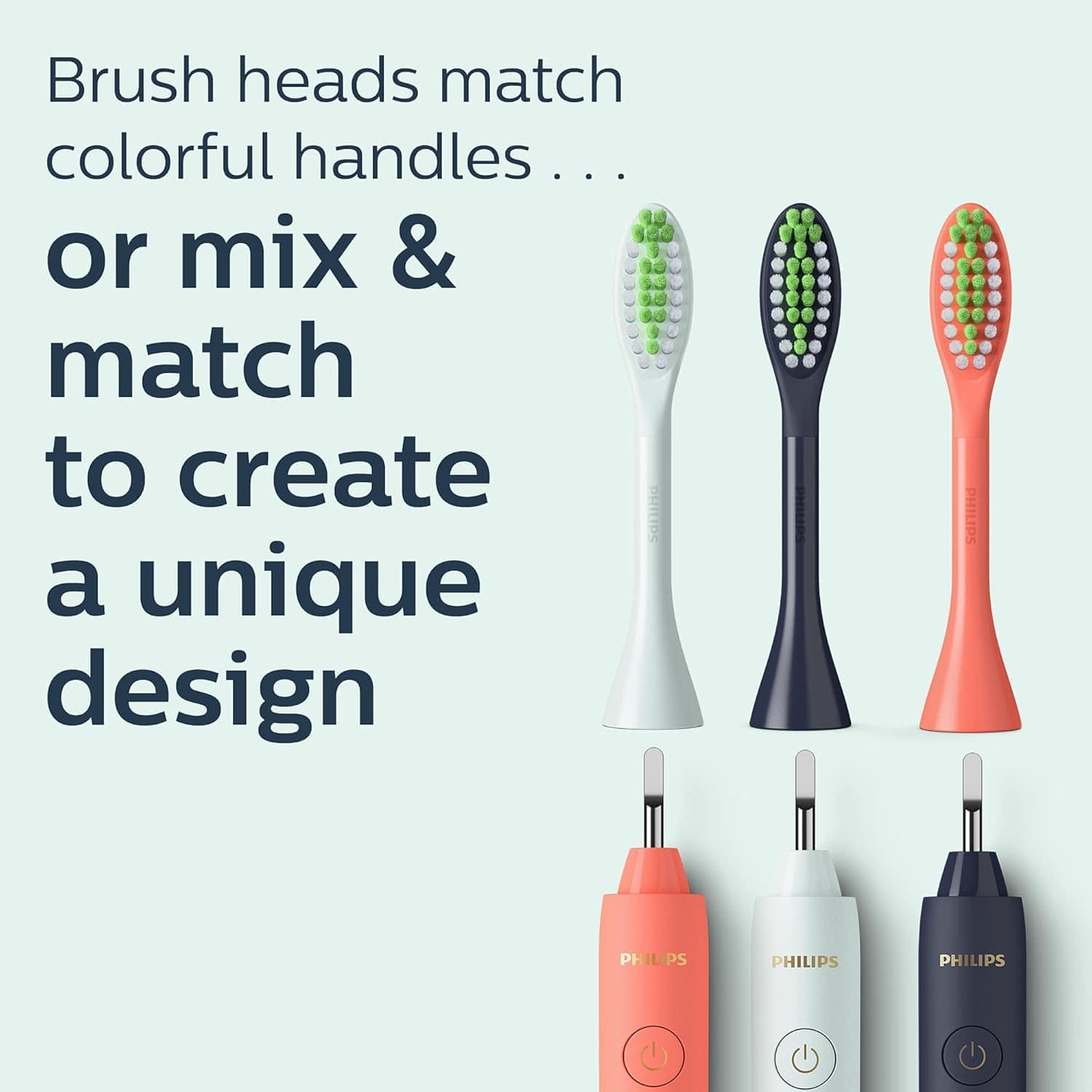 Philips One by Sonicare Battery Toothbrush, Mint Light Blue