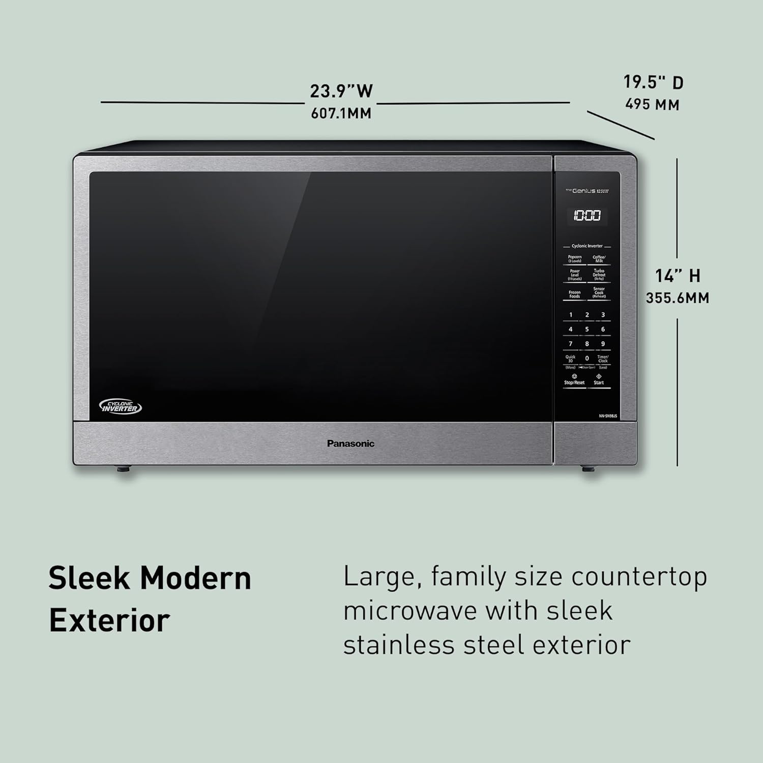 Panasonic 2.2 cu.ft. Countertop Microwave with Cyclonic Wave Inverter - Certified Refurbished