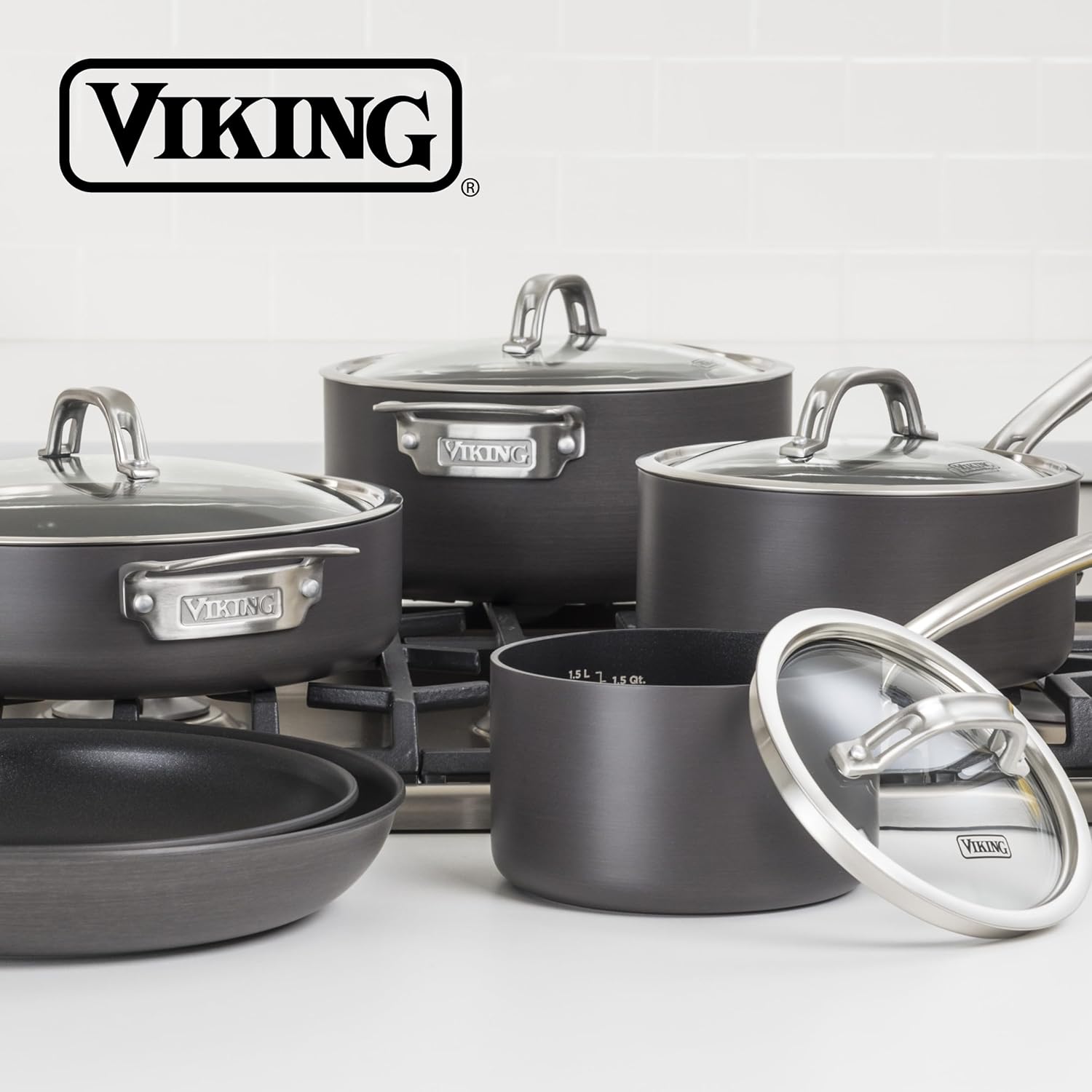 Viking Hard Anodized Nonstick 10-pc Cookware Set