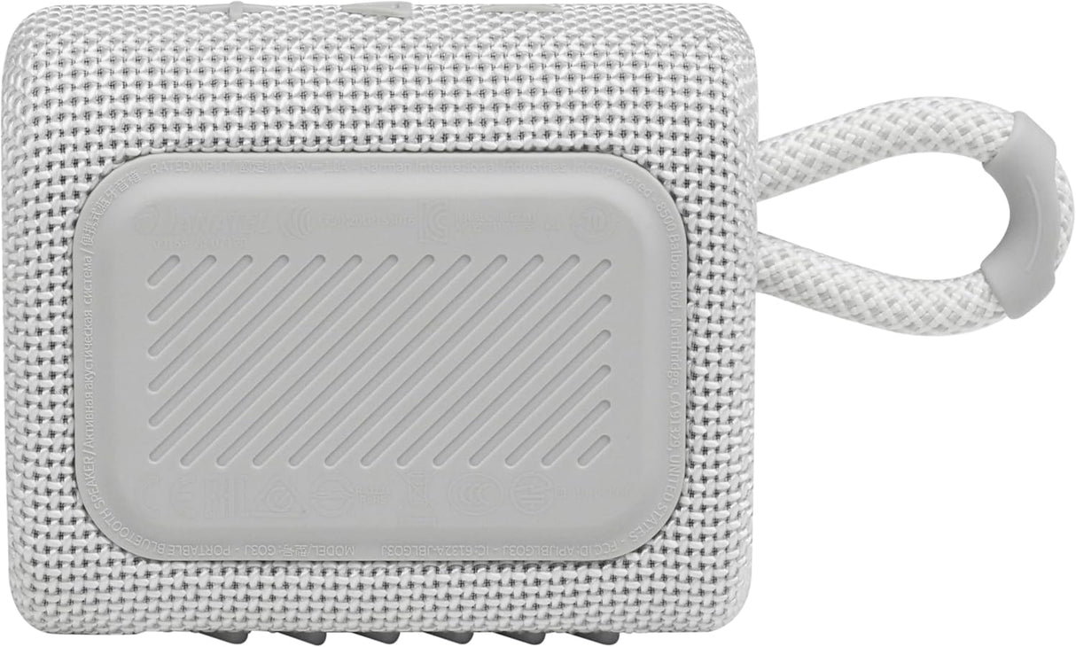 JBL Go 3 Portable Bluetooth Speaker, White - Certified Refurbished