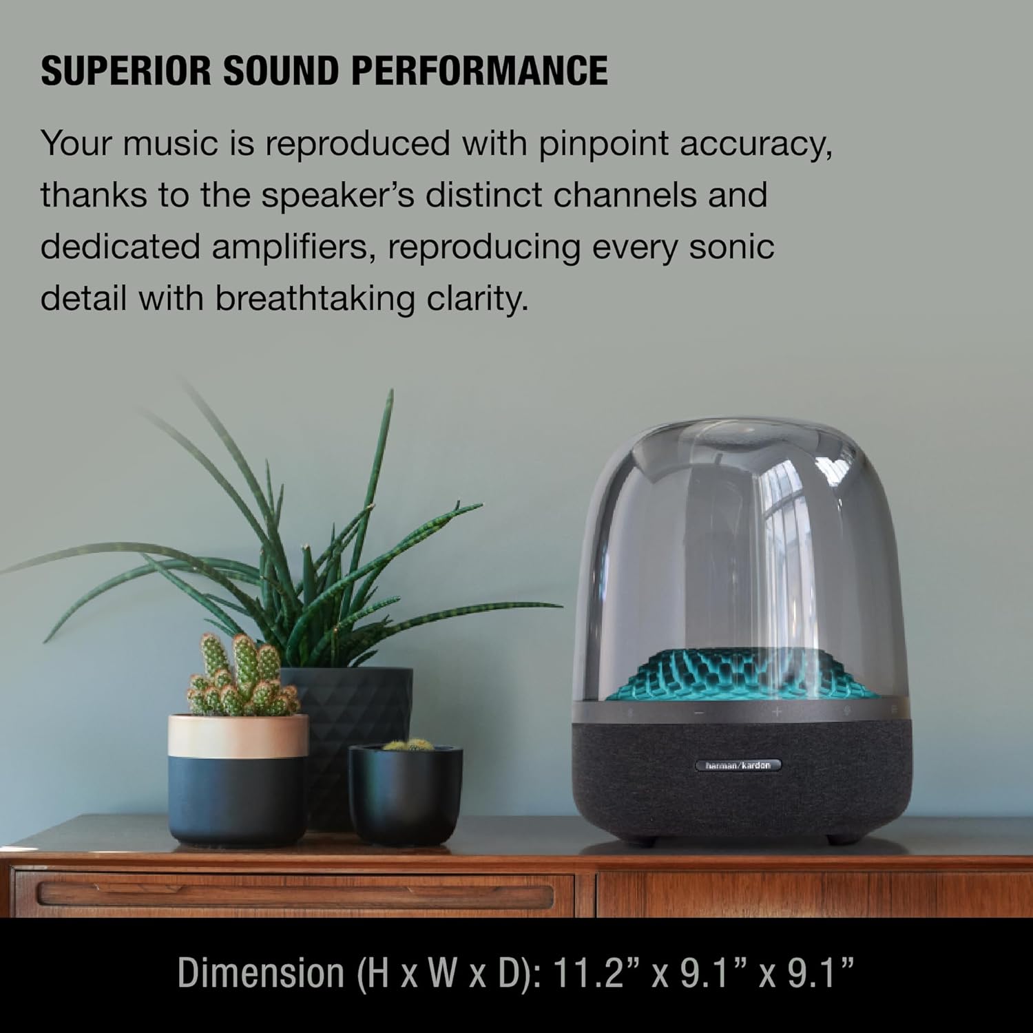 Harman Kardon Aura Studio 4 Bluetooth Speaker, Black - Certified Refurbished