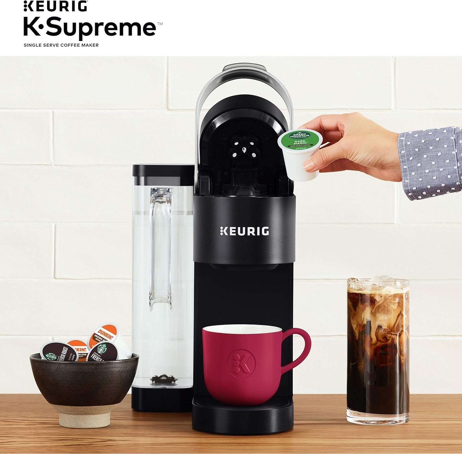 Keurig K-Supreme Single Serve K-Cup Pod Coffee Maker, Black - Certified Refurbished