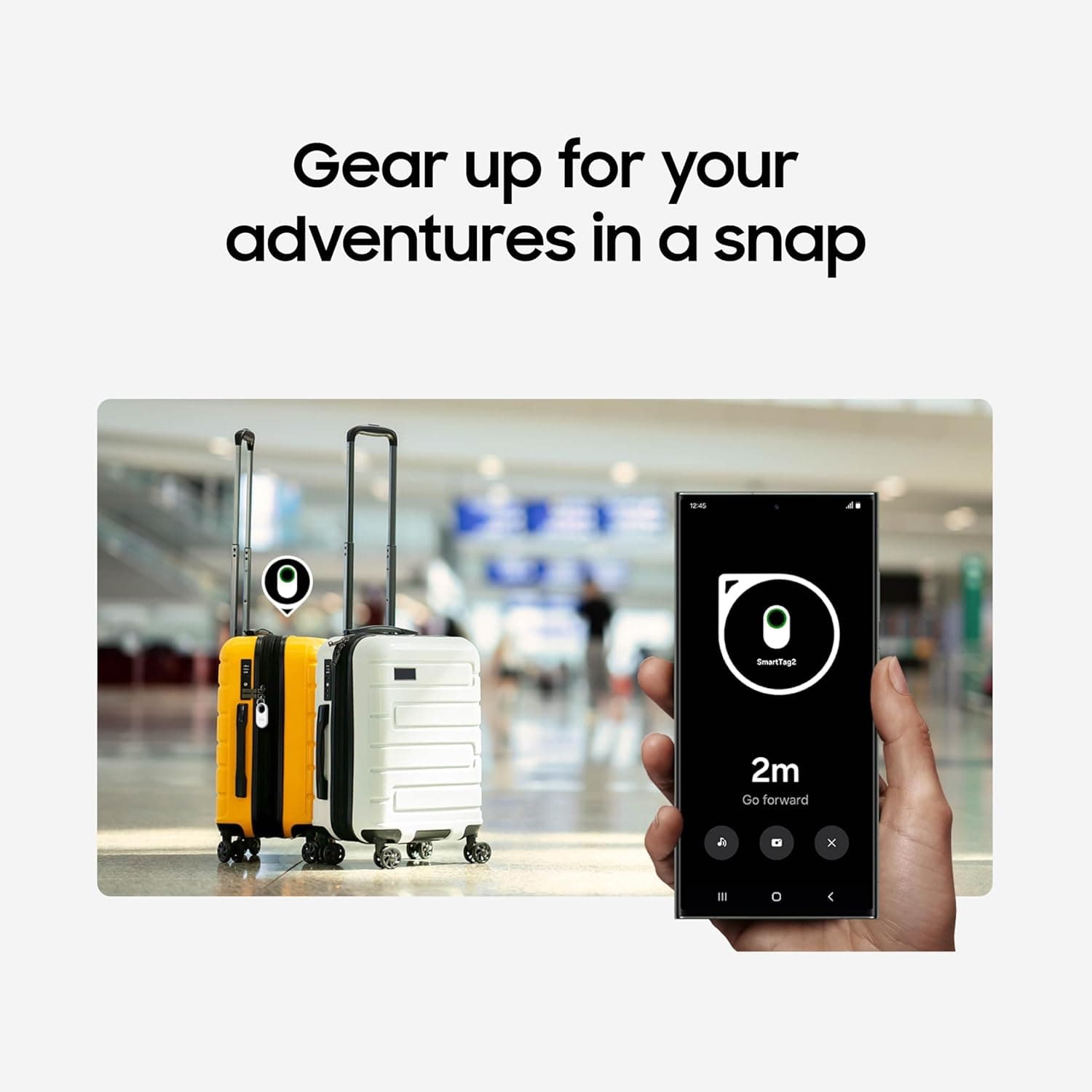 Samsung Galaxy SmartTag2 LATM, Bluetooth Tracker, 1 Pack, Black