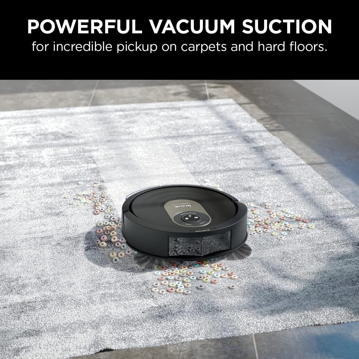 Shark 2-in-1 Robot Vacuum and Mop with Self-Cleaning Brushroll, Black - Open Box