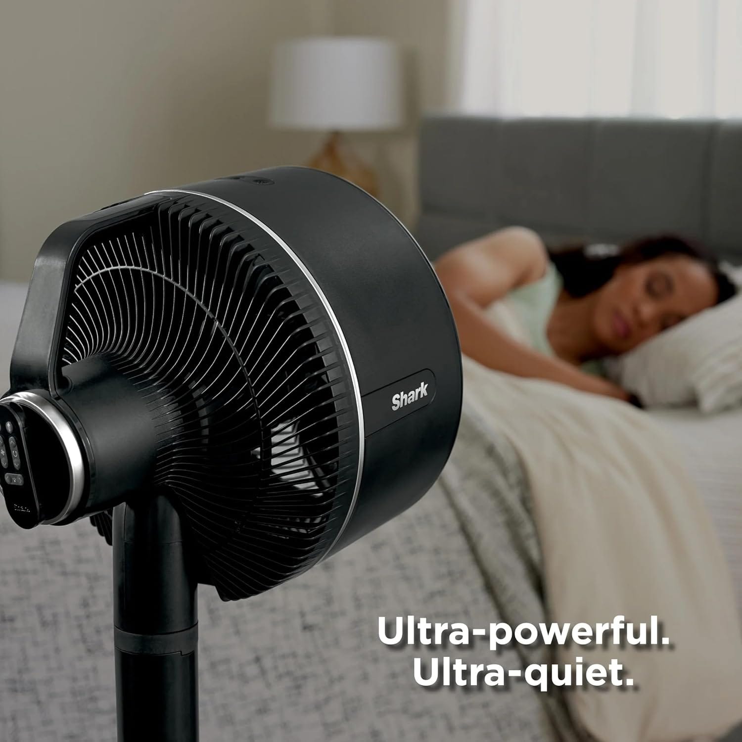 Shark FlexBreeze Indoor & Outdoor Fan with Pedestal & Tabletop, Portable, Remote, Quiet, Corded & Cordless, White - Open Box