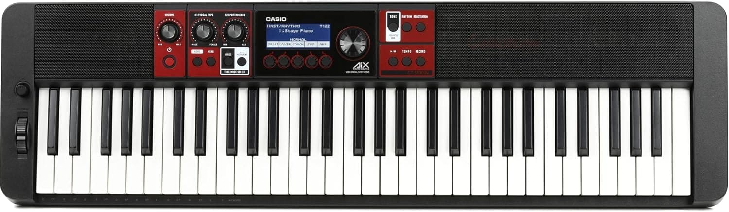 Casio Casiotone 61-Key Portable Keyboard, Black