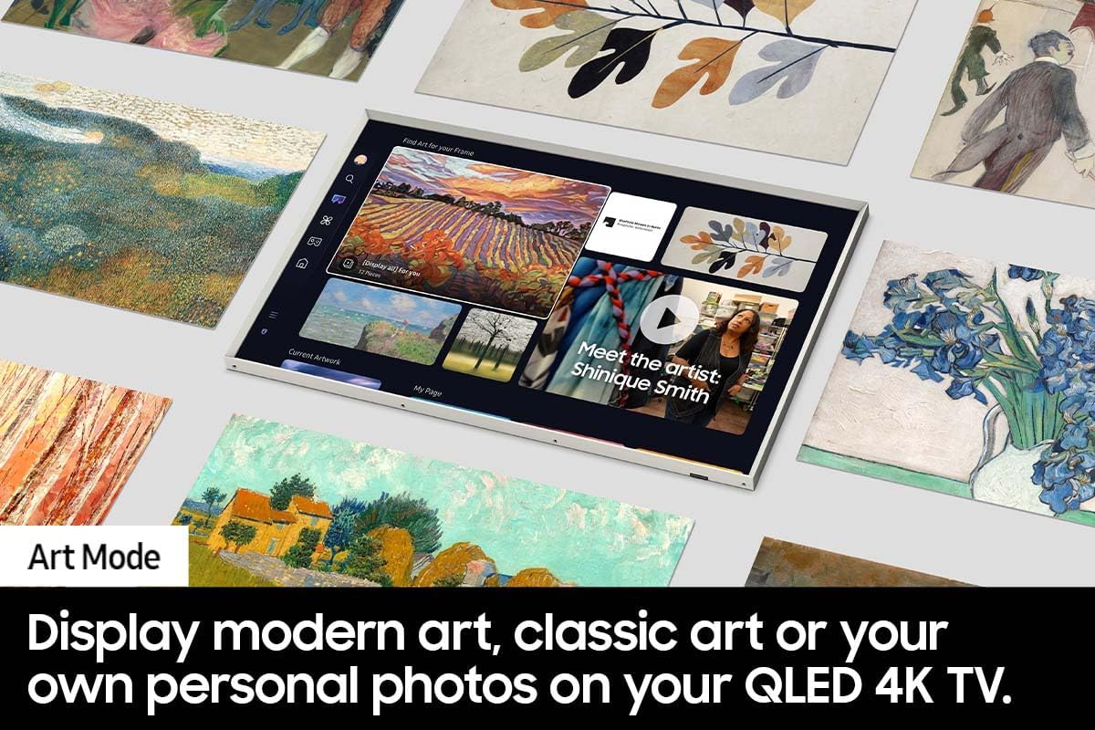 Samsung The Frame 50″ QLED 4K Smart TV with Art Mode and Quantum HDR