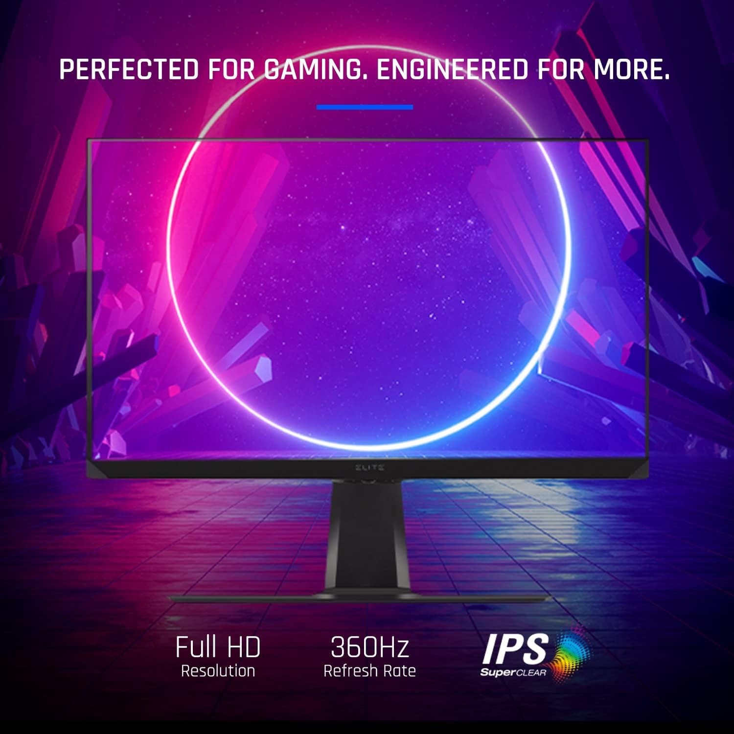 ViewSonic 25 Inch 1080p 1ms 360Hz IPS Gaming Monitor with GSYNC, HDR400, RGB Lighting