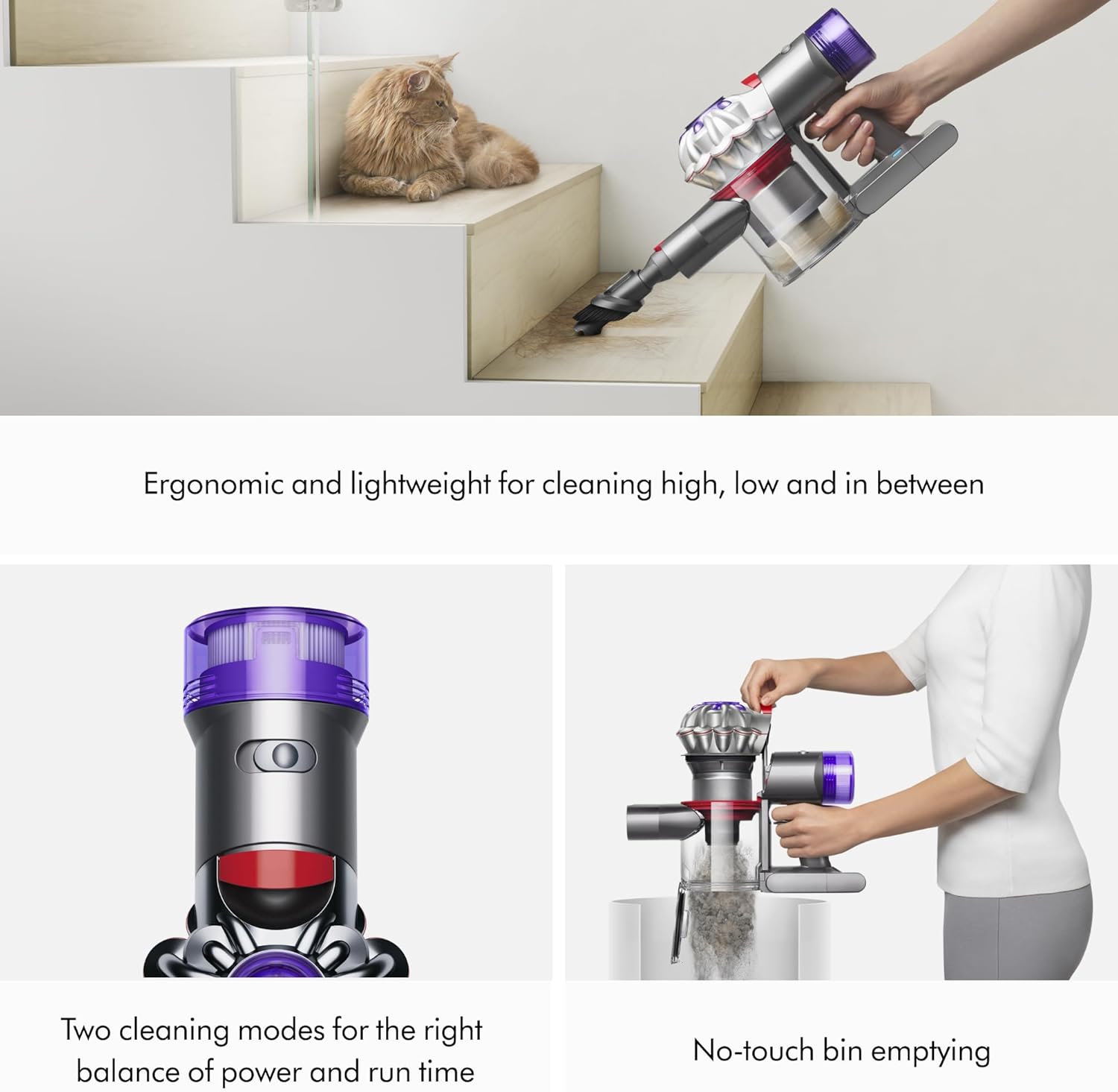 Dyson Car+Boat Handheld Cordless Portable Vacuum Cleaner, Silver