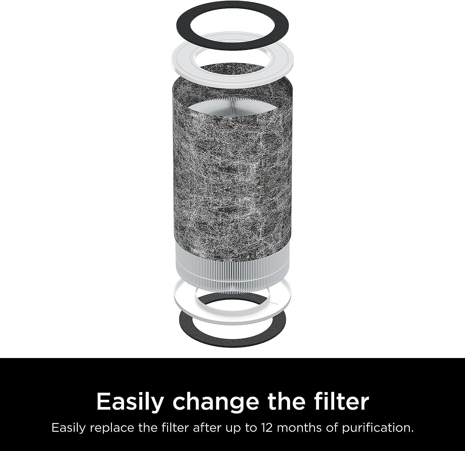 Shark Nanoseal HEPA Air Purifier MAX with Clean Sense, Covers 1350 Sq Ft, Captures 99.98% of Dust & Allergens, White - Certified Refurbished