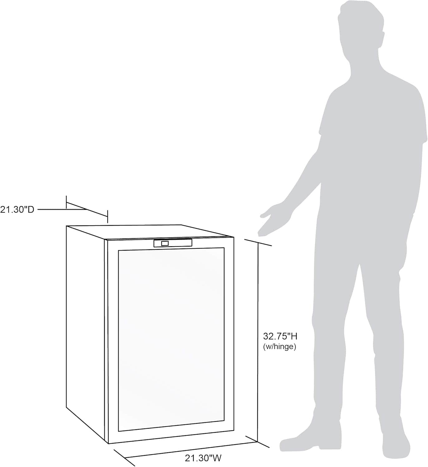 Newair Freestanding Beverage Fridge with SplitShelf, 160 Cans, Stainless Steel - Certified Refurbished
