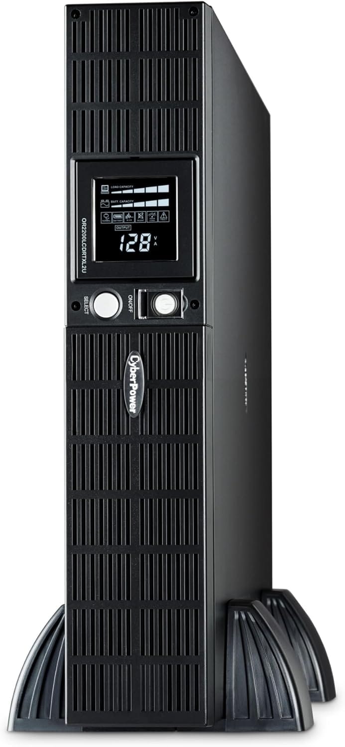 CyberPower PFC Sinewave UPS System, 2000VA/1540W, 8 Outlets, AVR, 2U Rack/Tower - Certified Refurbished