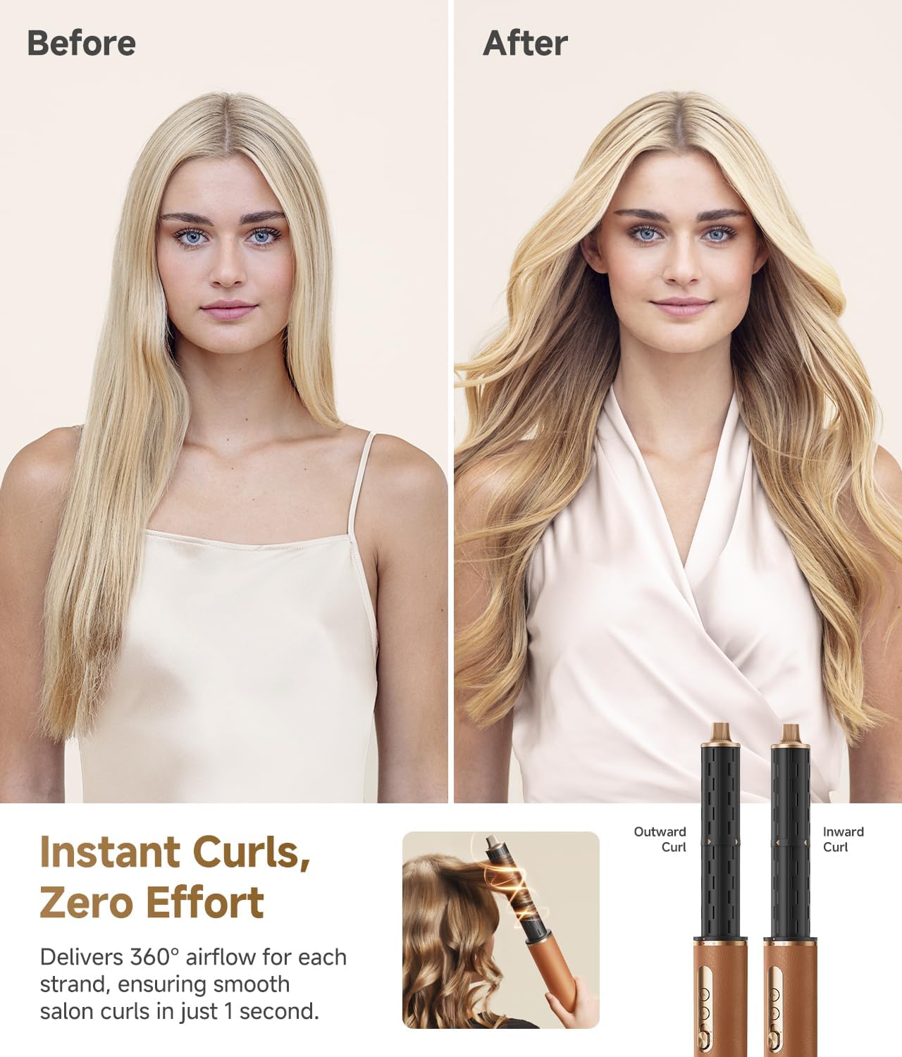 Dreame AirStyle Pro 7-in-1 Hair Styler & High-Speed Dryer, Snap-On Attachments, Curling, Smoothing, Volumizing, Fast Drying, Frizz Control, Cool Shot