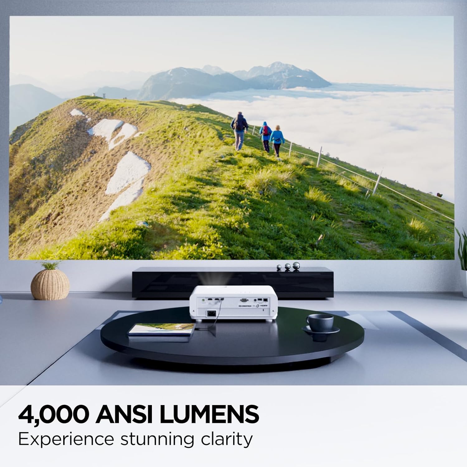 ViewSonic UHD 4K Gaming Projector Designed for Xbox with 4.2ms Response Time, White - Certified Refurbished