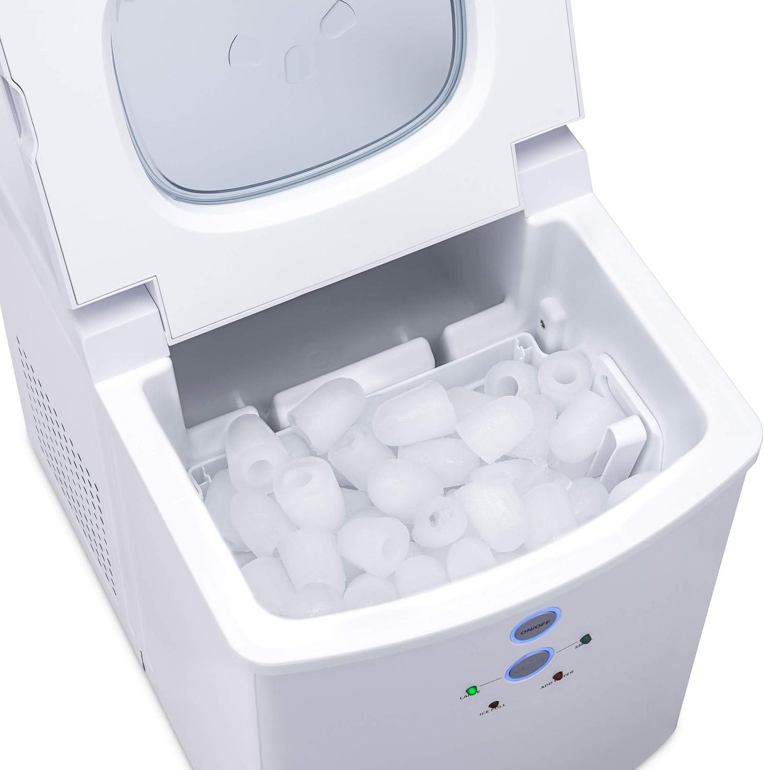 Newair Portable Ice Maker with 2 Ice Sizes, 33 lbs of Ice a Day, White - Certified Refurbished