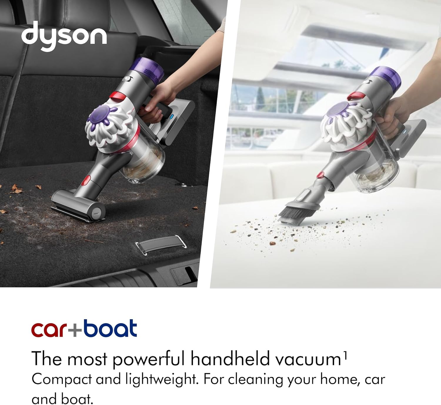 Dyson Car+Boat Handheld Cordless Portable Vacuum Cleaner, Silver