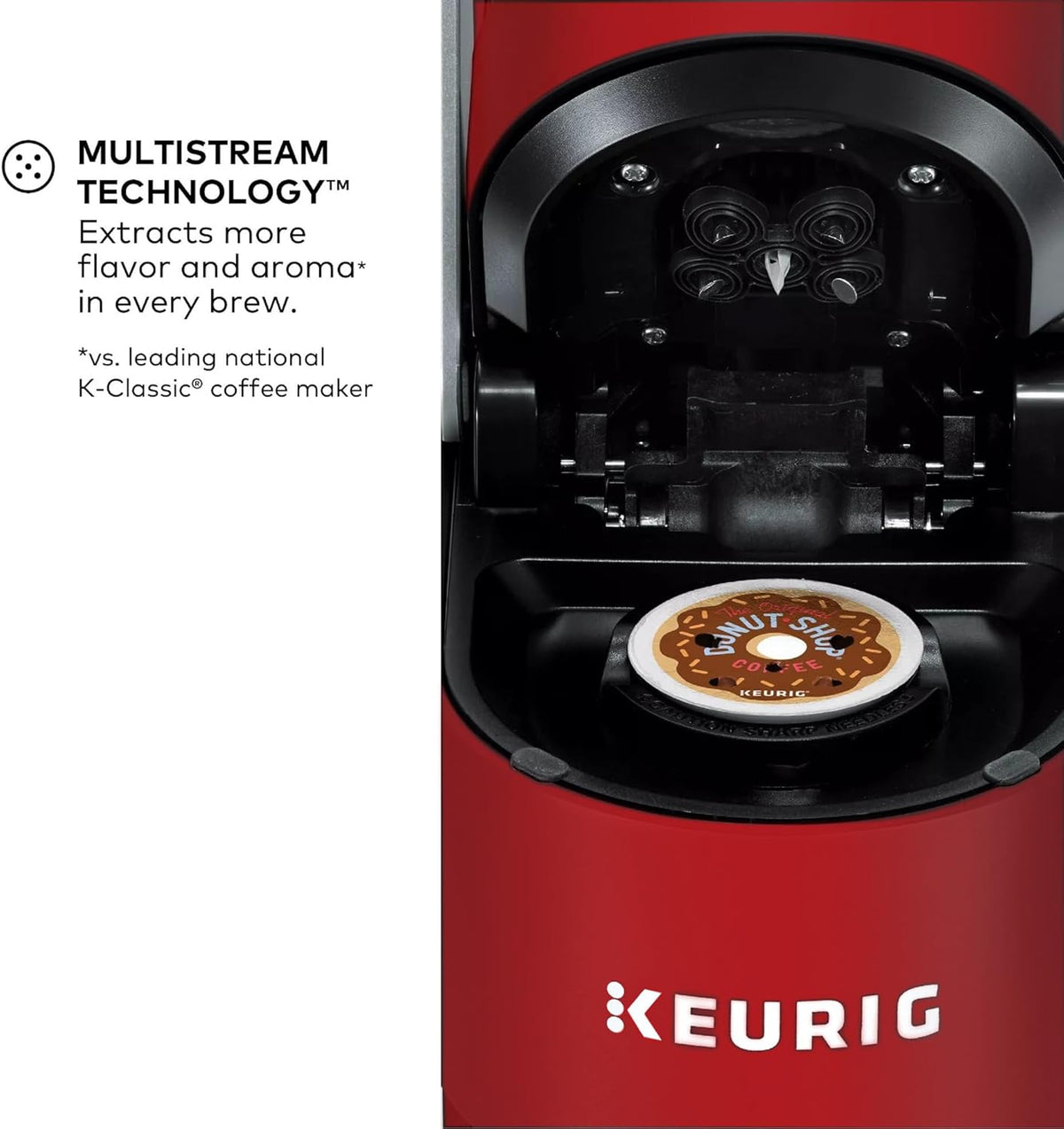 Keurig K-Supreme Single Serve K-Cup Pod Coffee Maker, Red - Certified Refurbished