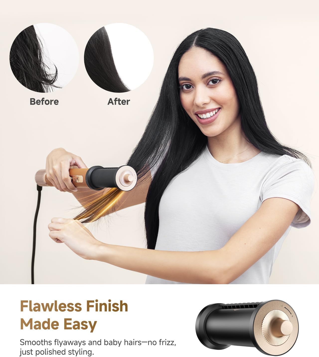 Dreame AirStyle Pro 7-in-1 Hair Styler & High-Speed Dryer, Snap-On Attachments, Curling, Smoothing, Volumizing, Fast Drying, Frizz Control, Cool Shot