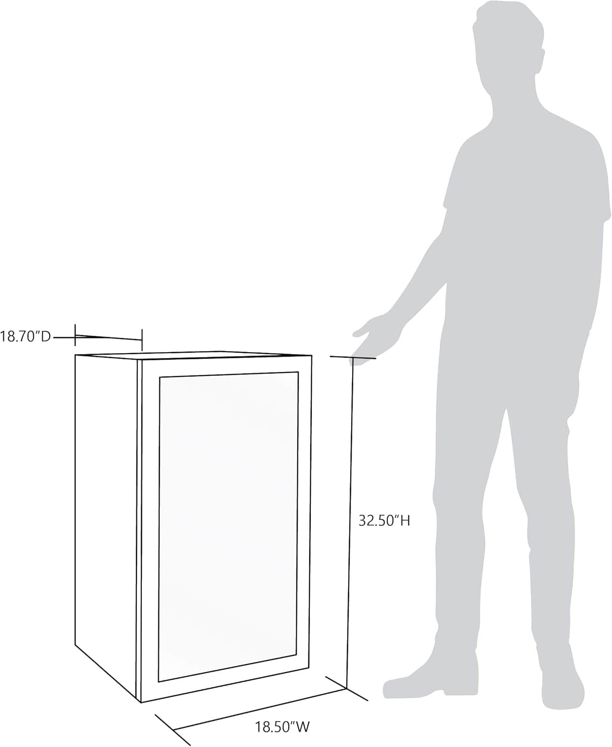 Newair Freestanding Beverage Fridge with Adjustable Shelves, 126 Cans - Certified Refurbished