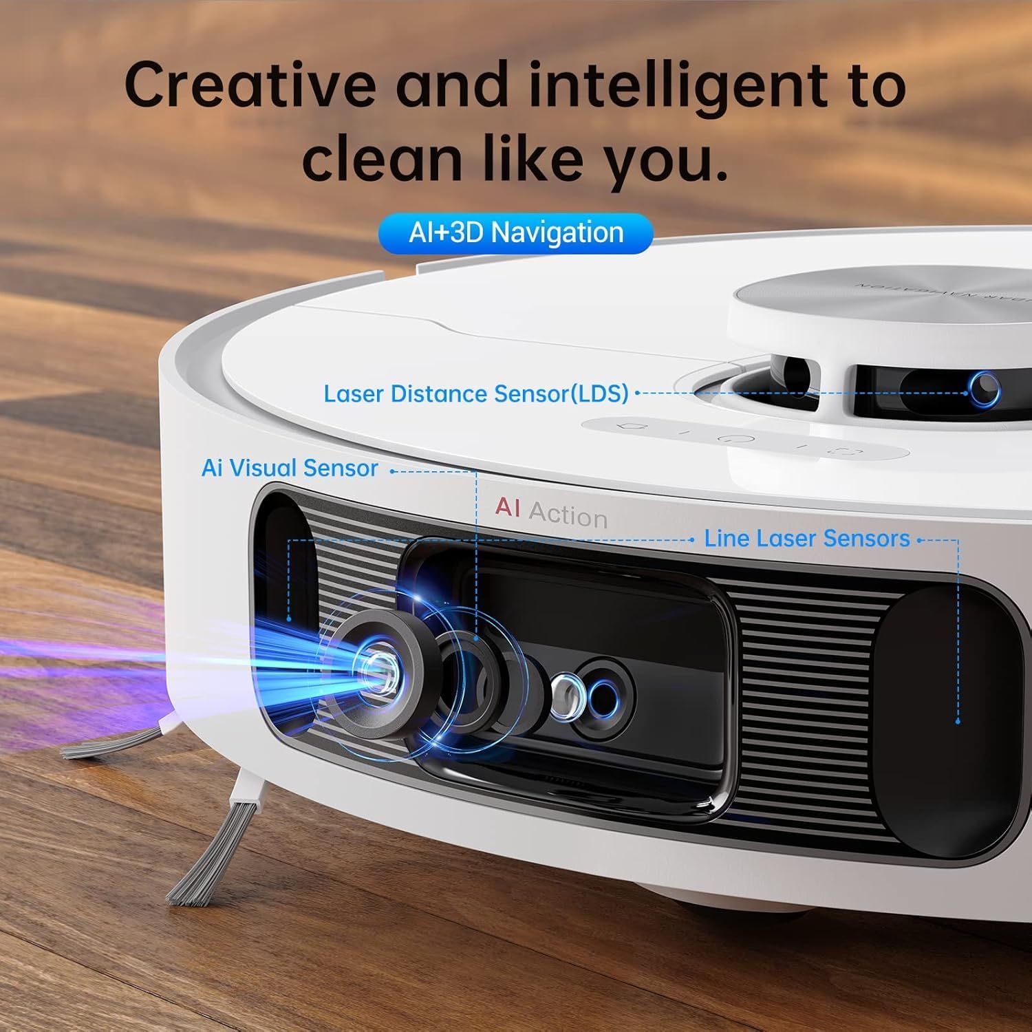 Dreame L10s Ultra Robot Vacuum and Mop Combo, Auto Mop Cleaning and Drying, Self-Refilling and Self-Emptying Base, 5300Pa Suction, AI Navigation