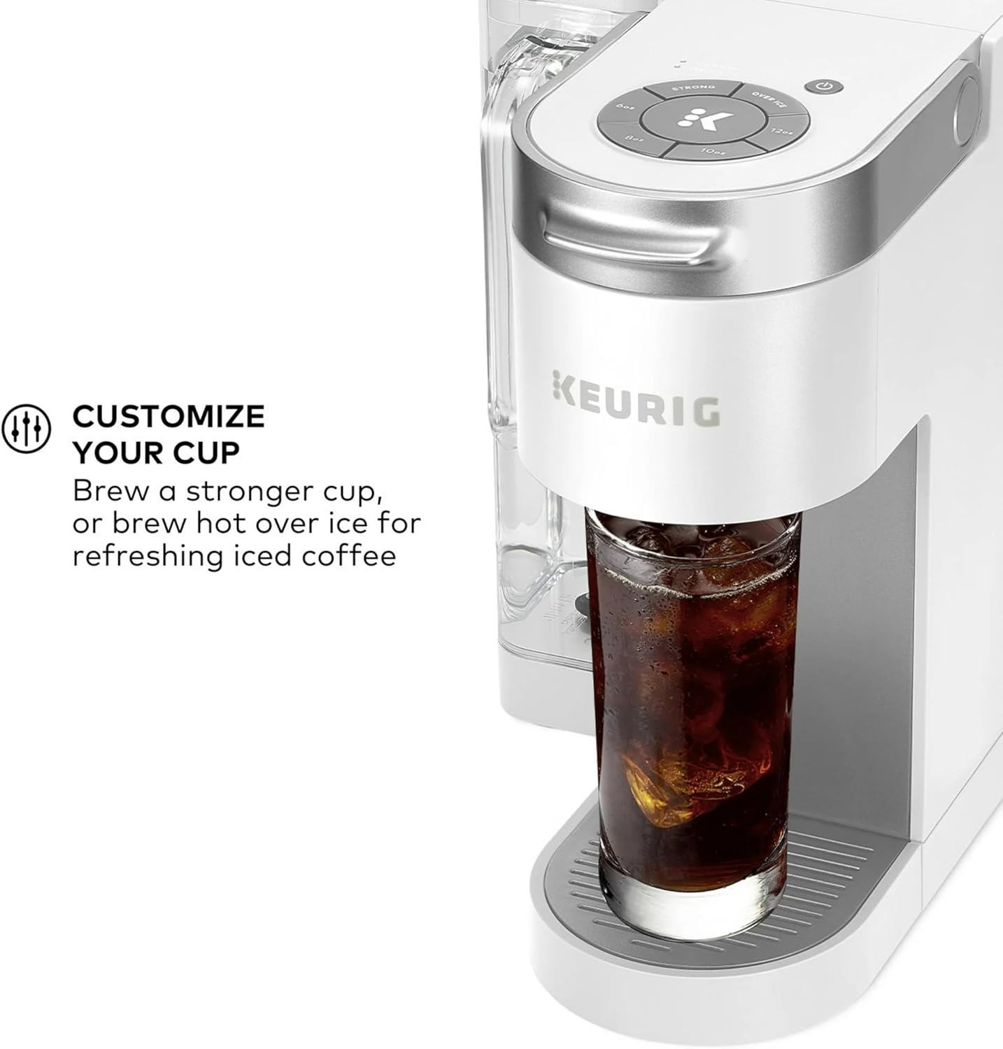 Keurig K-Supreme Single Serve K-Cup Pod Coffee Maker, White - Certified Refurbished