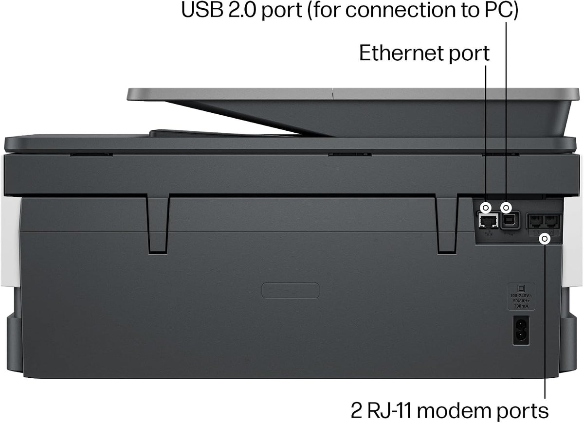 HP OfficeJet Pro 8139e Wireless All-in-One Color Inkjet Printer, Print, Scan, Copy, Fax, Duplex, ADF - Certified Refurbished