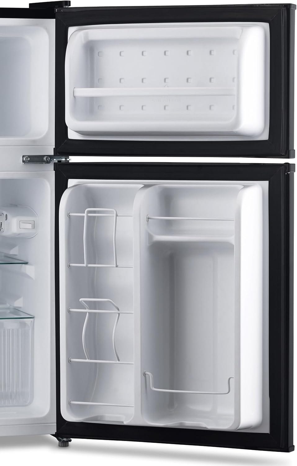 Newair Compact Mini Fridge with Freezer, 3.1 Cu. Ft., Black - Certified Refurbished
