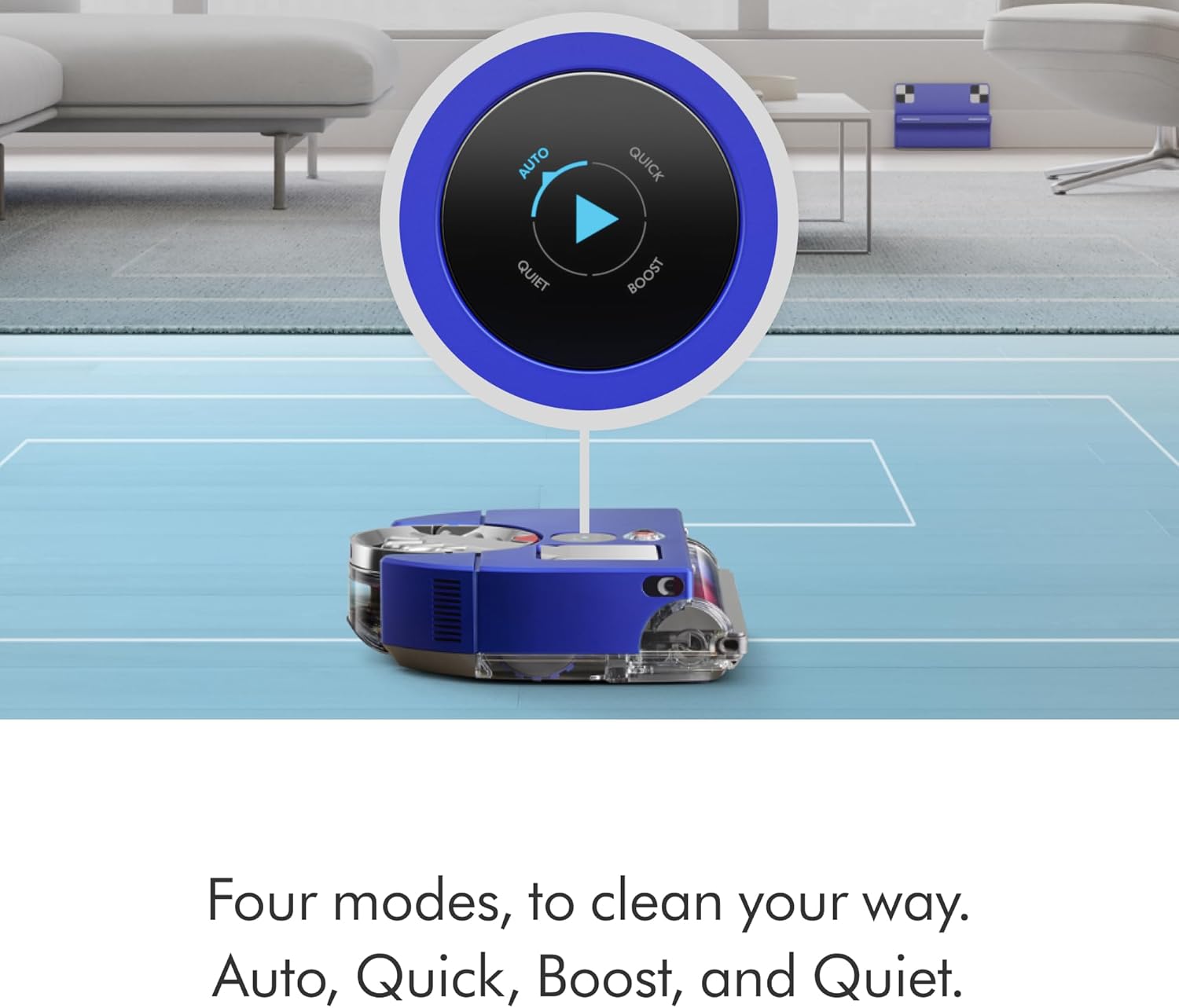 Dyson 360 Vis Nav Robot Vacuum, Intelligent Navigation, Powerful Suction, Smart Cleaning for Home Floors