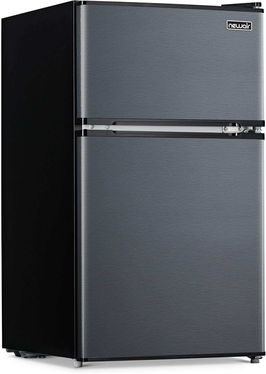 Newair Compact Mini Fridge with Freezer, 3.1 Cu. Ft., Gray - Certified Refurbished