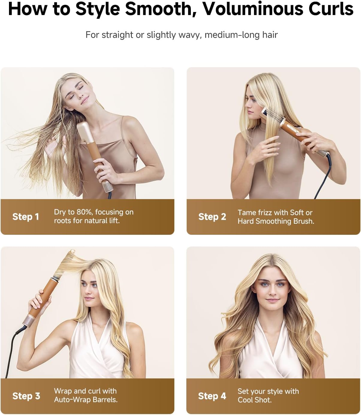 Dreame AirStyle Pro 7-in-1 Hair Styler & High-Speed Dryer, Snap-On Attachments, Curling, Smoothing, Volumizing, Fast Drying, Frizz Control, Cool Shot