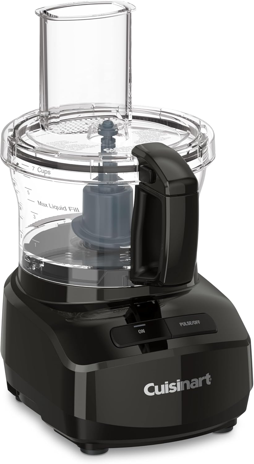 Cuisinart 7-Cup Sleek and Modern Design Food Processor, Black - Certified Refurbished