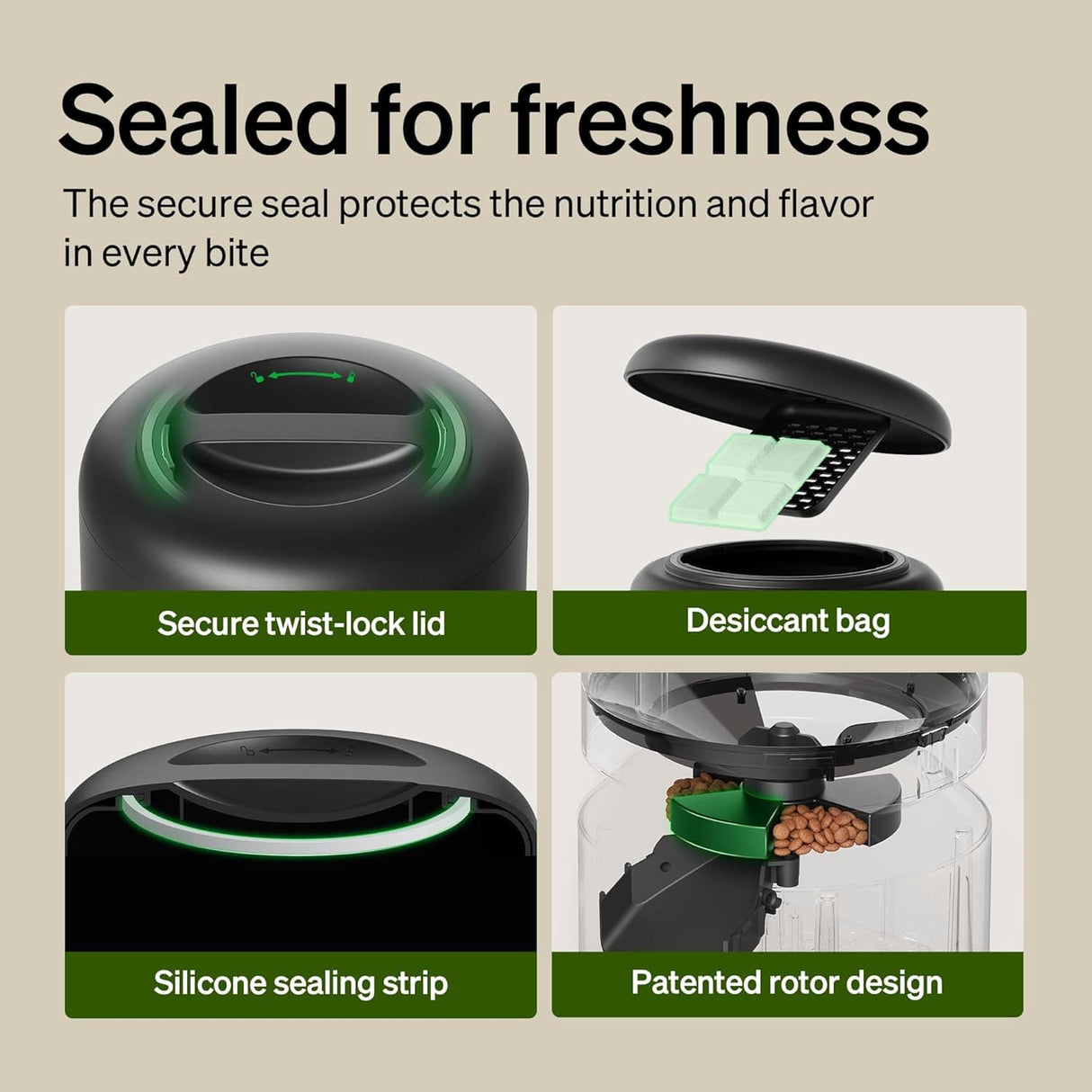 Petlibro Granary Automatic Pet Feeder, 5G Wi-Fi, 5L, Low Food Sensor, Black - Certified Refurbished