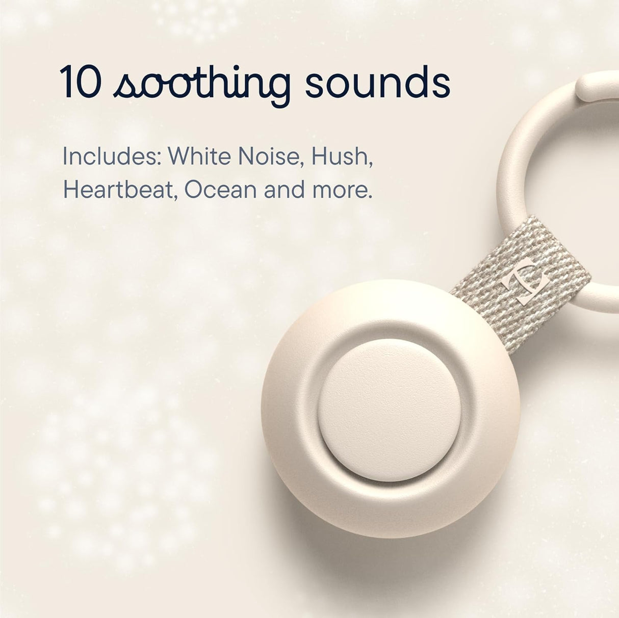 Hatch Go Portable Sound Machine for Babies and Kids, Sleep Soother, 10 Soothing Sounds, White Noise, Travel, Putty - Certified Refurbished